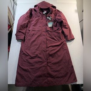 L.L. Bean Burgundy Hooded Jacket